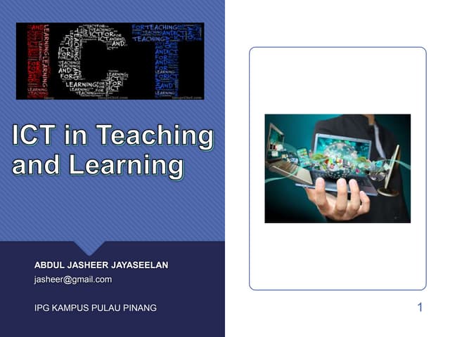 ICT in Teaching and Learning