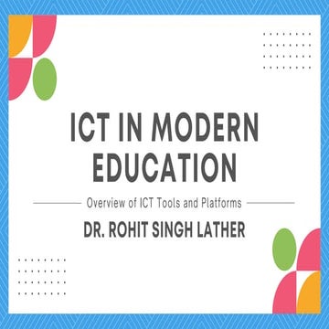 Introduction to Information and Communications Technology (ICT)