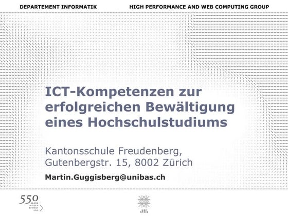 ICT-Kompetenzen fuer Studium