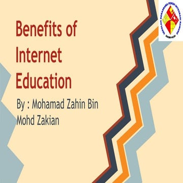 The Benefits of Internet Education