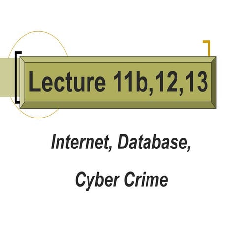 Ict lecture11b,12,13 