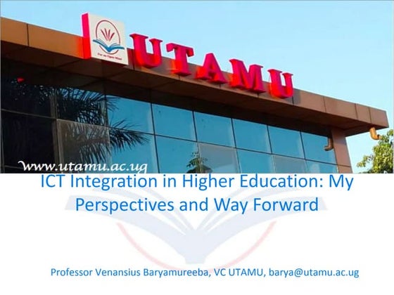  ICT Integration in Higher Education: My Perspectives and Way Forward