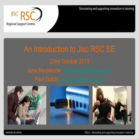 Jisc RSC KAFEC - ICT Managers presentation Oct 2013
