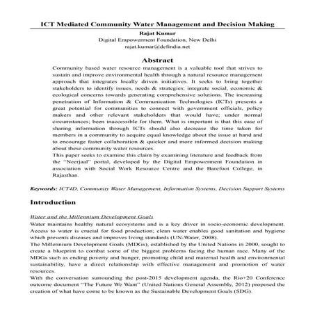 MCAD-Guidelines. Modernization of command Area Development, Guideines | PDF