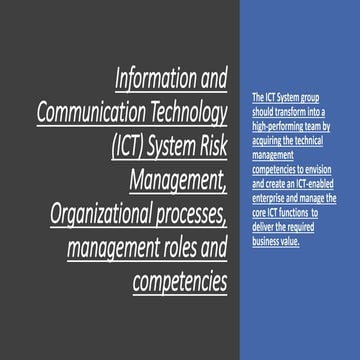 Ict mgmt processes_roles_competencies