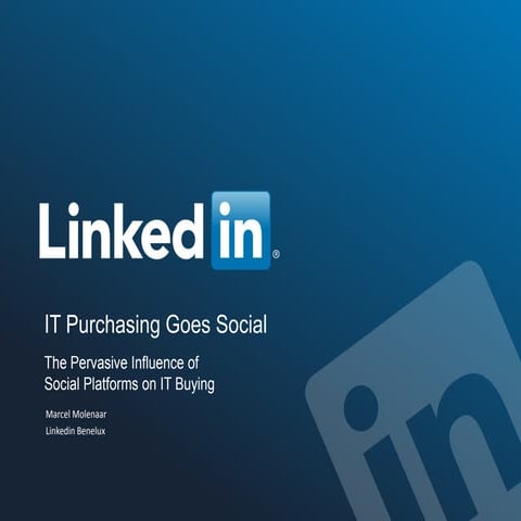 LinkedIn presentatie van Marcel Molenaar op Next Marketing 2013