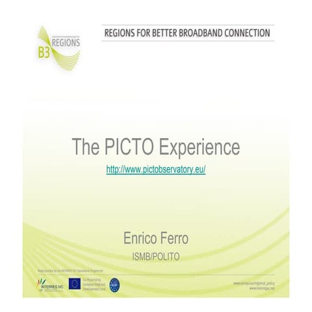 ICT Observatories as a Policy Support Tool: The Picto Experience.