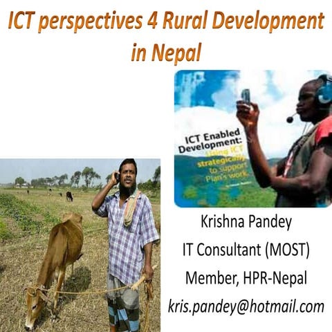 ICT perspectives for rural development