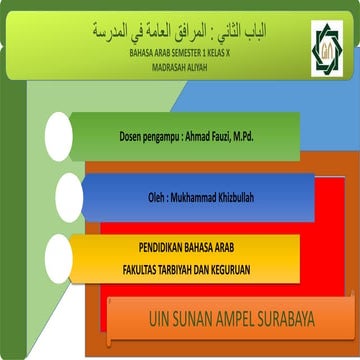 Materi Pembelajaran Bahasa Arab Kelas X | PPTX