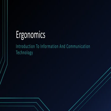 Erognomics