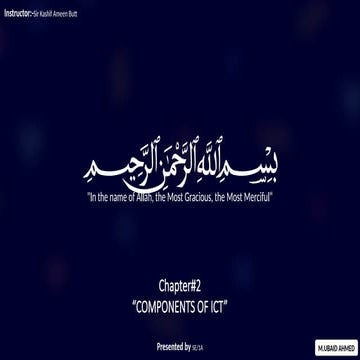 ICT Presentation by M.Ubaid Ahmed(SE-1A).pptx