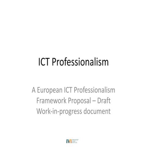 ICT Professionalism