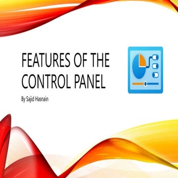 Features of Control Panel