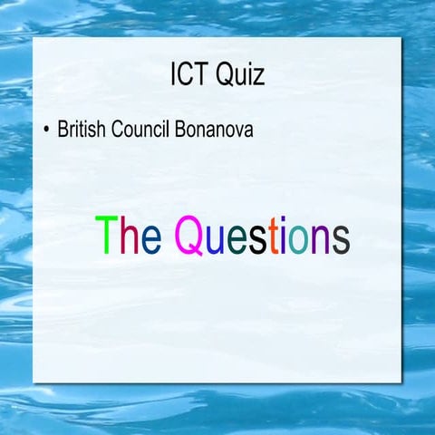 Ict quiz