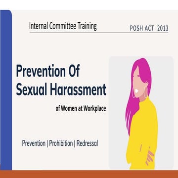 POSH Act TRAINING FOR IC MEMBERS