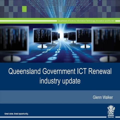 PiT Briefing - Glenn Walker - Executive Director, ICT Renewal and Strategic S...