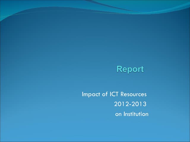 Ict report