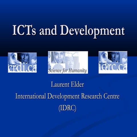 Information Technologies (ICTs) and Development