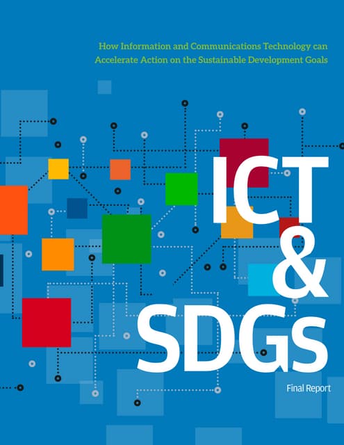 ICT & Sustainable Development Goals...