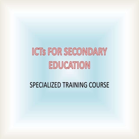 ICT for secondary education