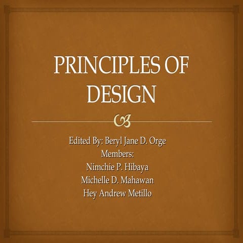 Principles of Design ICT