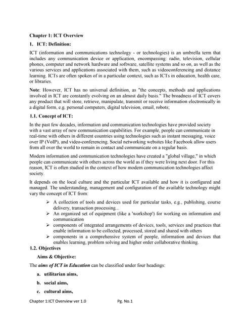 ICT Unit 1