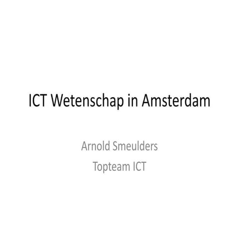 Arnold Smeulders, directeur COMMIT