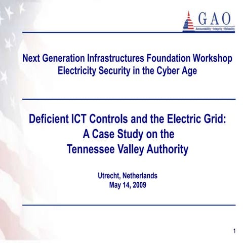 Deficient ICT Controls and the Electric Grid:  A Case Study on the Tennessee Valley Authority