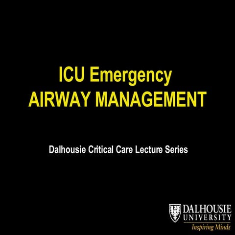 Icu Emergency Airway Management