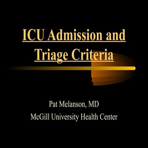 Icu triage