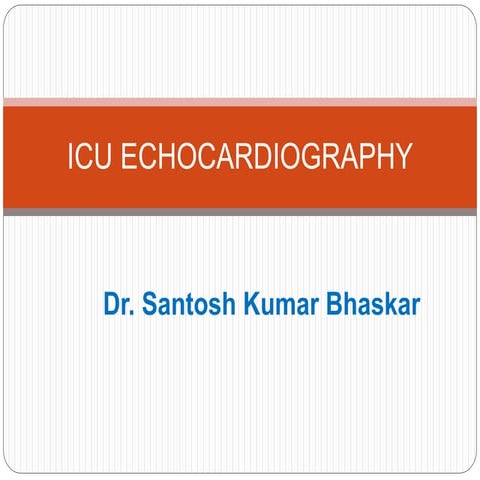 Icu echocardiography