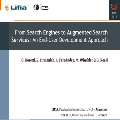 From Search Engines to Augmented Search Services