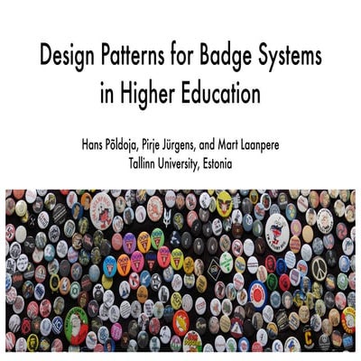 Design Patterns for Badge Systems in Higher Education