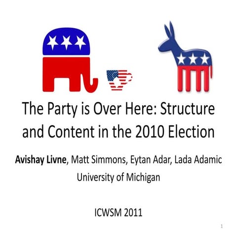 The Party is Over Here: Structure and Content in the 2010 Election