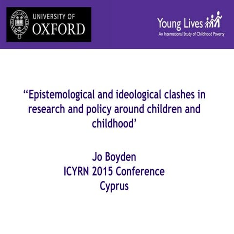 ICYRNet 2015 Jo Boyden Plenary presentation