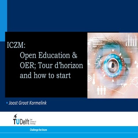 Iczm project starting-with_open_education. may 2016