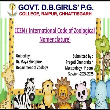iczn(International Code of Zoological Nomenclature)