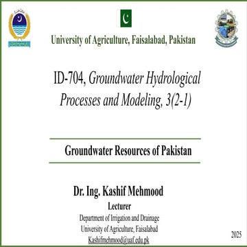 Groundwater Resources and Availability in Pakistan .pptx