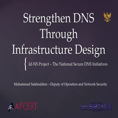 Strengthen DNS Through Infrastructure Design