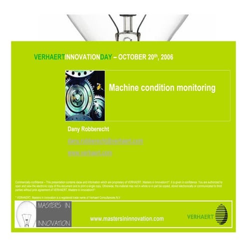 Machine Condition Monitoring by Verhaert