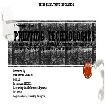 Portable Printer | PPTX