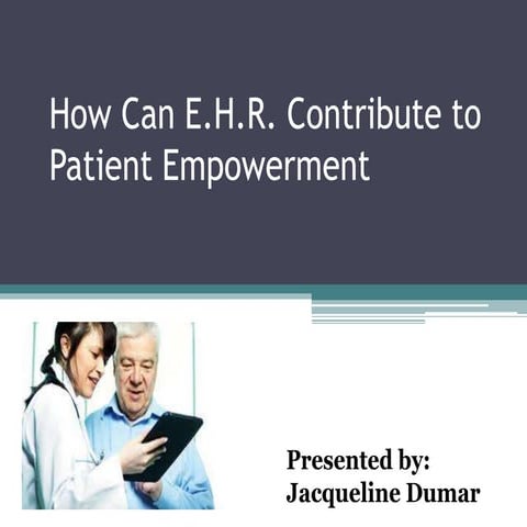 Powerpoint presentation on EHR