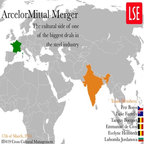 Cross Cultural Management - M&A - India & France | PPT