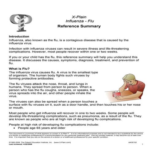 Cold and Flu Season | PPTX