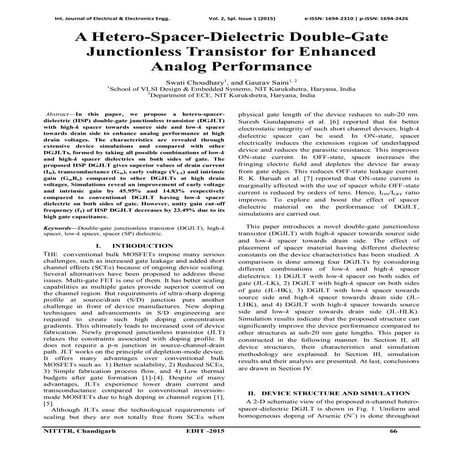 A Hetero-Spacer-Dielectric Double-Gate Junctionless Transistor for Enhanced  ...