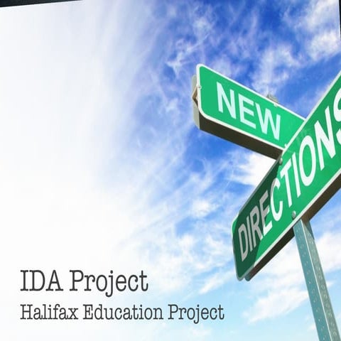 IDA Halifax Education Project Pitch