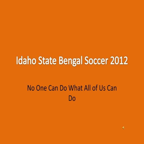 Idaho state bengal soccer 2012