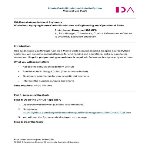 IDA Monte Carlo Simulation Use Guide Python Open Source Code.pdf