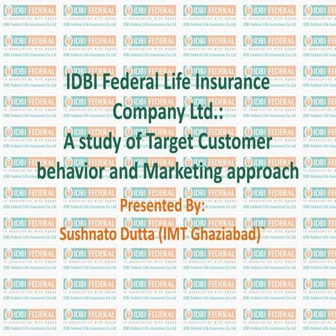 Idbi federal SIP ppt