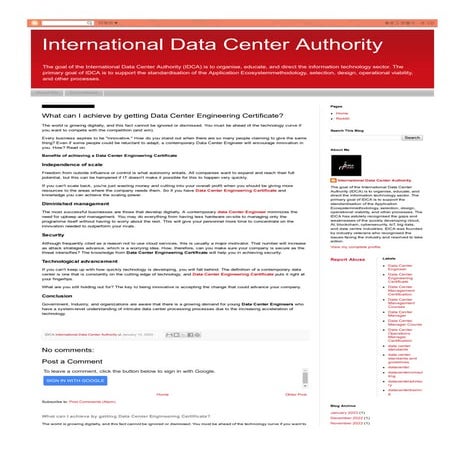 What can I achieve by getting Data Center Engineering Certificate? | PDF